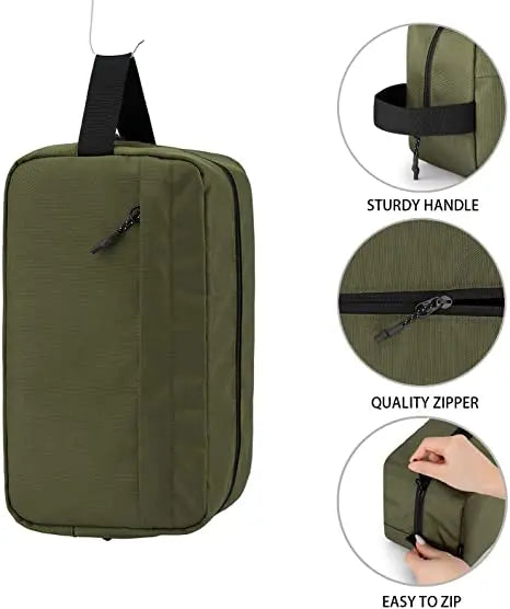 Custom Size Nylon Waterproof Outdoor Men Travel Portable Wet Dry Separation Wash Bag