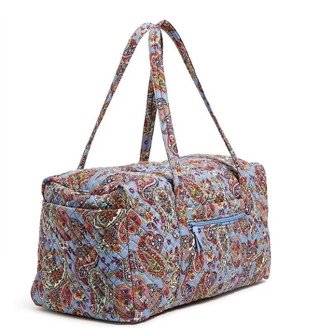 Customization Pattern Duffel Bag Women Quilting Luggage Bags Large Package Travel Duffle Bag with Detachable Shoulder Strap