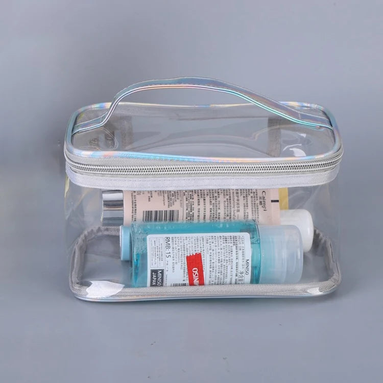 Customize Plastic Portable Pvc Travel clear Cosmetic Luxury Makeup Bag Transparent
