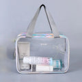 Customize Plastic Portable Pvc Travel clear Cosmetic Luxury Makeup Bag Transparent