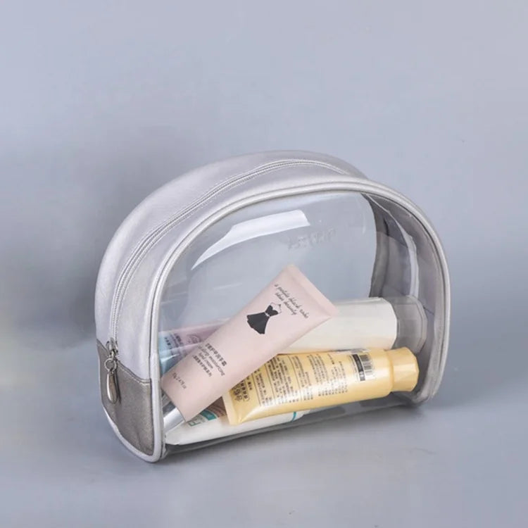 Customize Plastic Portable Pvc Travel clear Cosmetic Luxury Makeup Bag Transparent