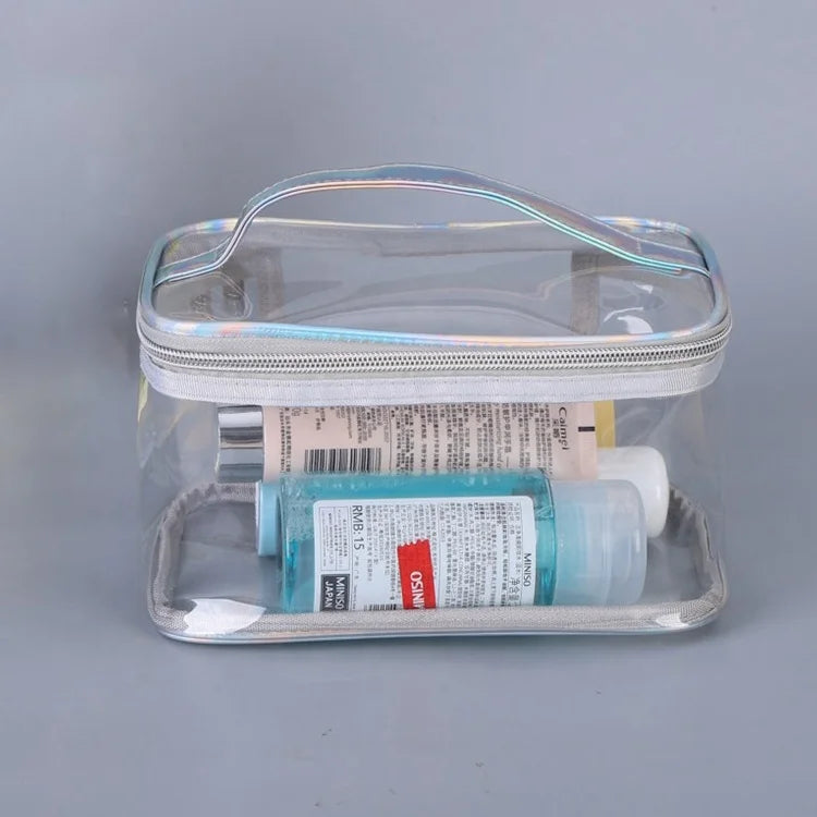Customize Plastic Portable Pvc Travel clear Cosmetic Luxury Makeup Bag Transparent