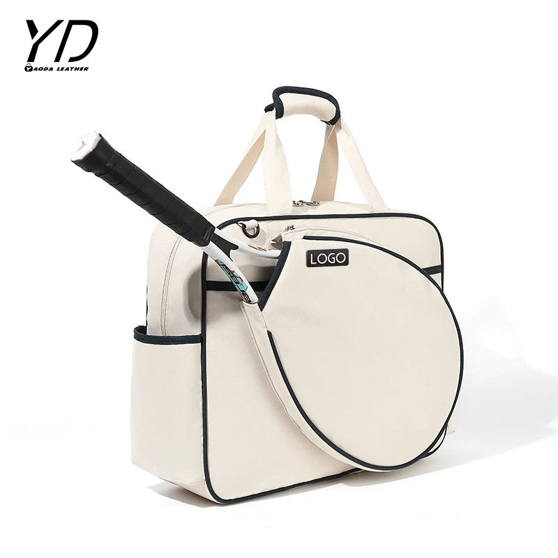 Customized Fashionable Female Tennis Tote Bag Portable Racket Bag