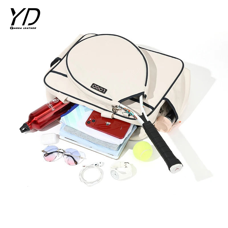 Customized Fashionable Female Tennis Tote Bag Portable Racket Bag