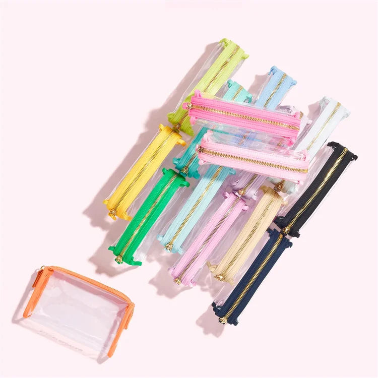 Cute clear Cosmetic Makeup Bag Pvc Fashion Transparent With Zipper