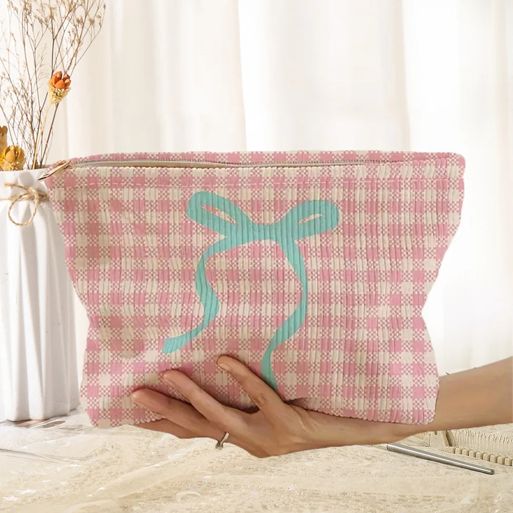 Device Storage 2024 Beautiful Back Bags Luxury Makeup Cosmetic Bag Premium logo