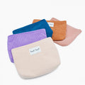 ECO Friendly Pink Makeup Pouch Custom Women Corduroy Cosmetic Bag