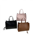Embossed Letter PU Two-Open Chain Strap Lightweight Large Capacity Luxury Fashion Women Tote Bag Daily Shoulder Handbag Casual