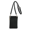 Energather Small Soft PU Leather Zipper Closure Crossbody Single Strap Phone Pouch Bag for Women