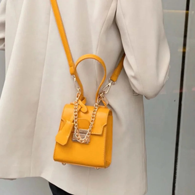 European Hotsale Small Size Portable Lightweight Tassel Handbag With Chain