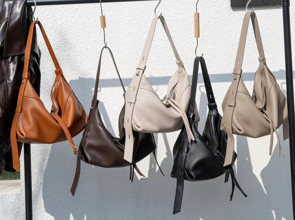 European Style Genuine Leather Ladies' Bags Casual Fashion High Quality Cowhide Women's Shoulder Bags Crossbody Bags
