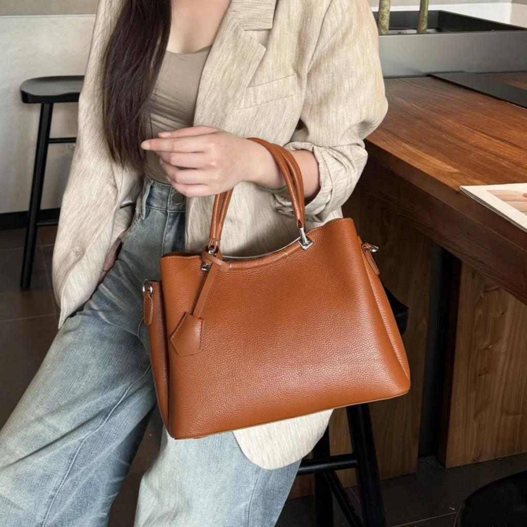 European Style Genuine Leather Women's Handbags Crossbody Bags High Quality Cowhide Ladies Bags Luxury Handbags