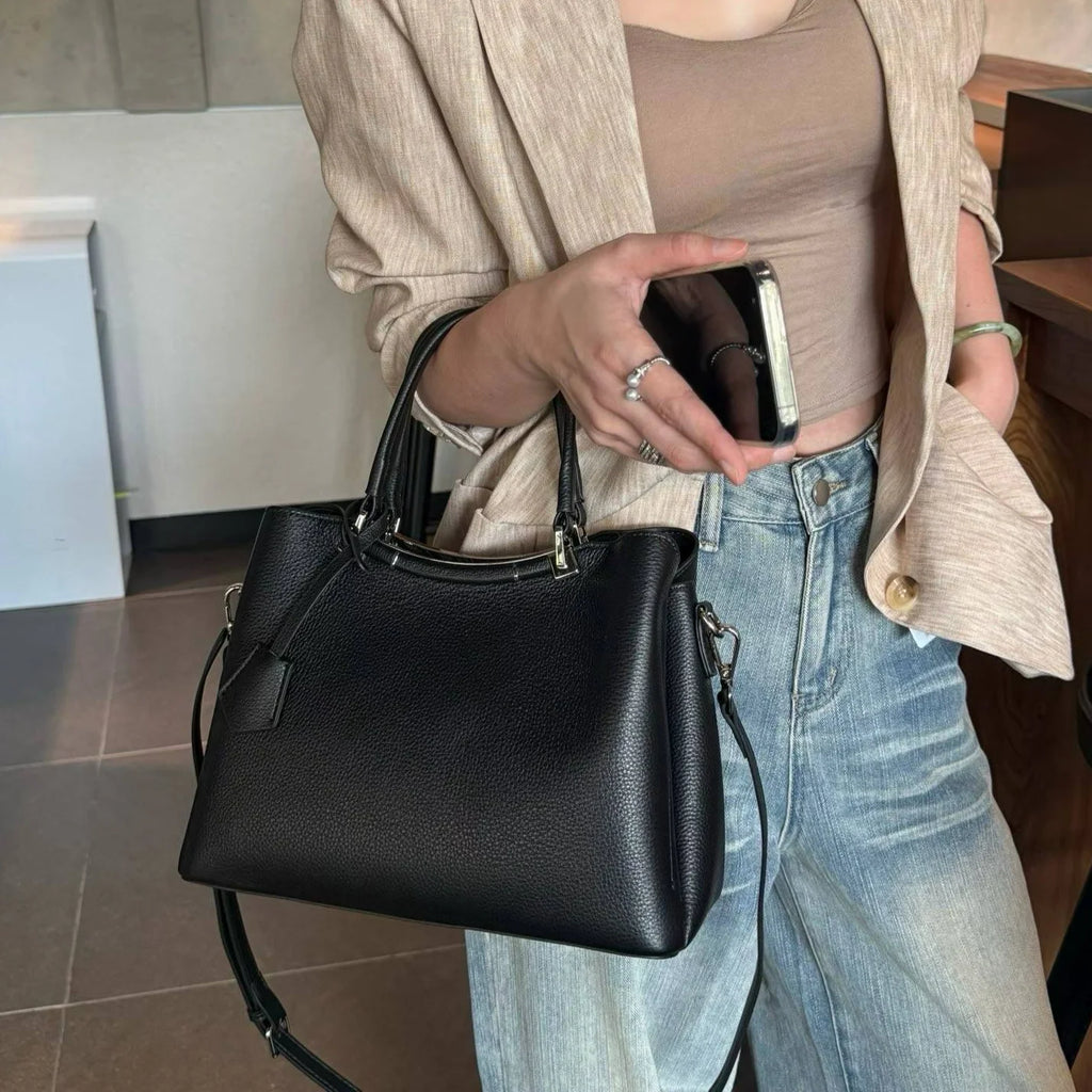 European Style Genuine Leather Women's Handbags Crossbody Bags High Quality Cowhide Ladies Bags Luxury Handbags