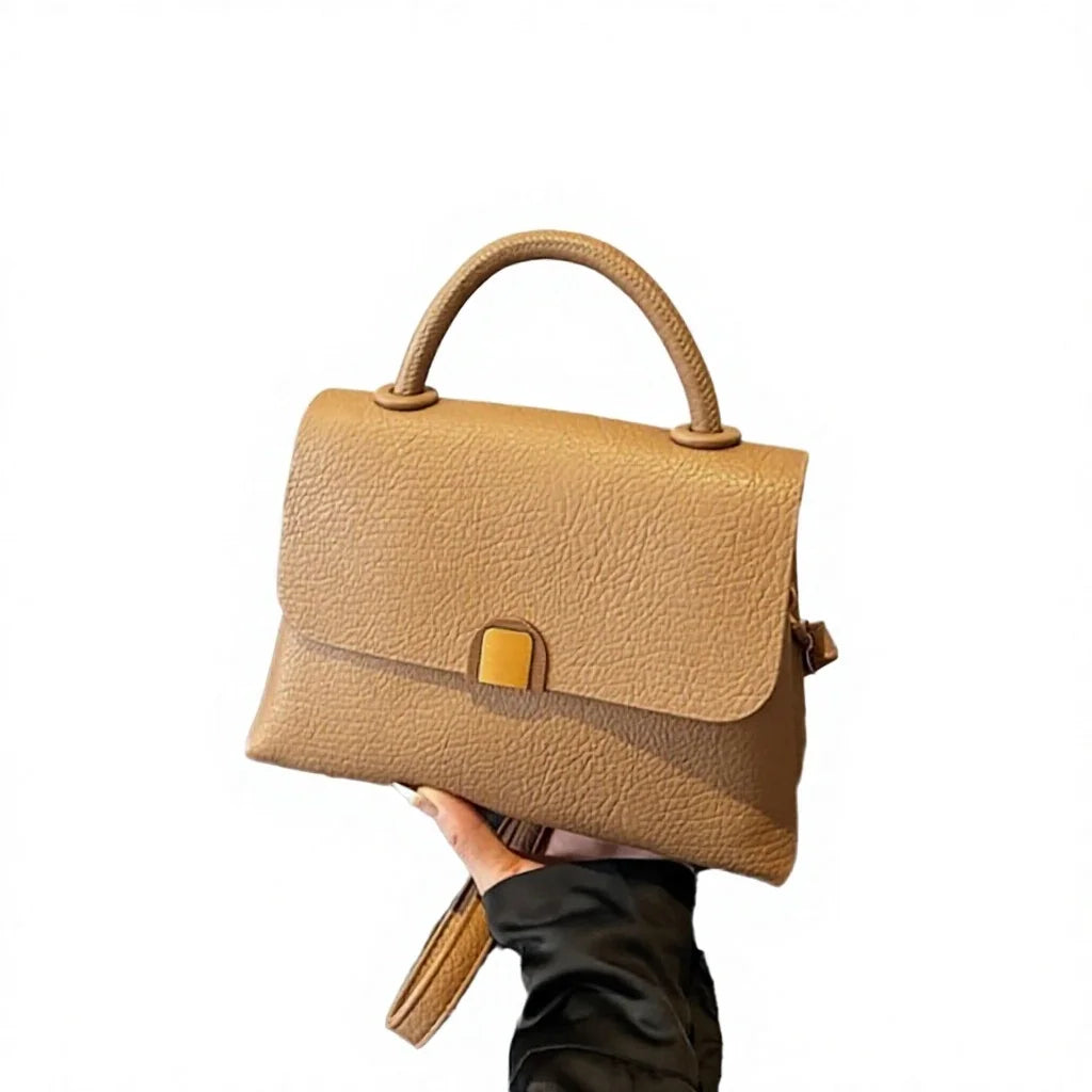 Factory Custom PU Leather Waterproof Crossbody HandBag Geometric Pattern Secure Zip Closure Office Ladies