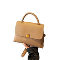 Factory Custom PU Leather Waterproof Crossbody HandBag Geometric Pattern Secure Zip Closure Office Ladies