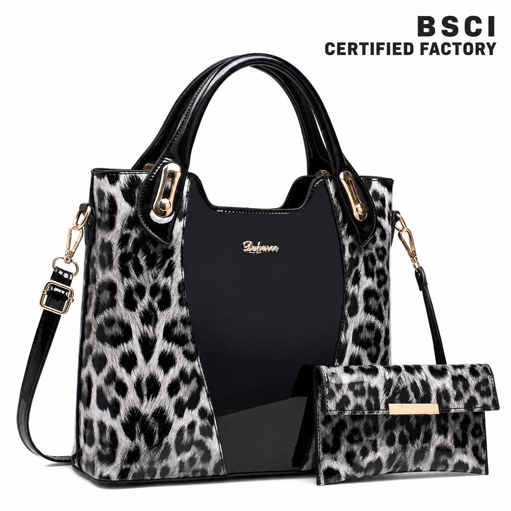 Factory-Direct Plaid Zipper Closure Polyester Lining Women's Crossbody Bags Korean-Style Minimalist Chic Messenger Bags Set