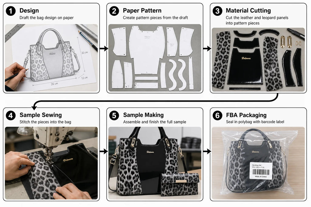 Factory-Direct Plaid Zipper Closure Polyester Lining Women's Crossbody Bags Korean-Style Minimalist Chic Messenger Bags Set