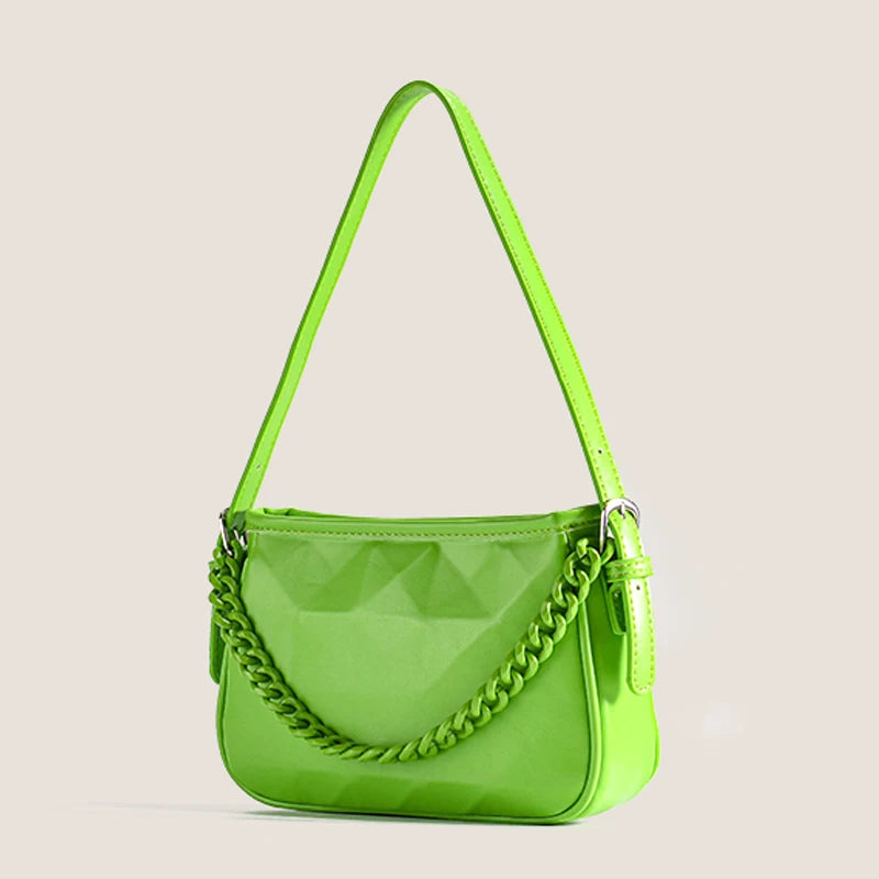 Fashion Rhombus Geometric Chain Handbag Bag 2022 New High Quality One Shoulder Underarm Bag