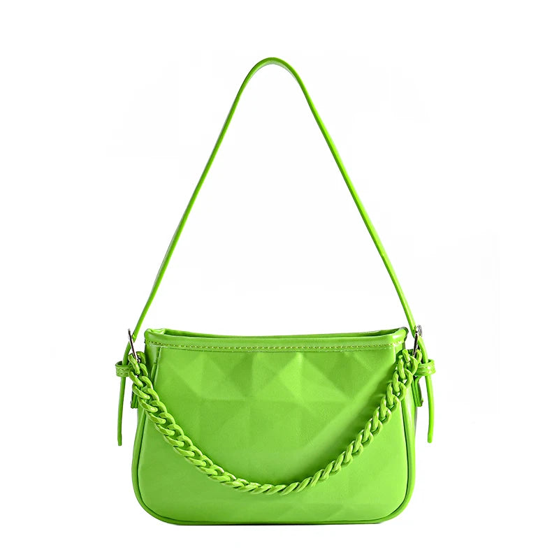 Fashion Rhombus Geometric Chain Handbag Bag 2022 New High Quality One Shoulder Underarm Bag