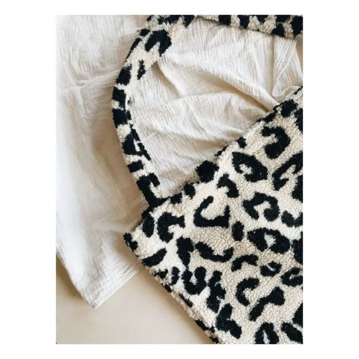 Fashion Selling Puffy Mom Bag Large Capacity Shoulder Leopard Teddy Tote Bag