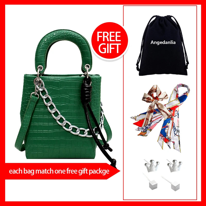 Fashion Stone Pattern Small Women's Bag Versatile Messenger Portable Tote Bag