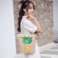 Female Bag 2019 Summer New Straw Beach Bag Fashion Pineapple Hand Shoulder Messenger Bag