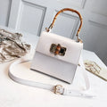 Female Bag crocodile Pattern Small square Female New Summer Fashion Shoulder Crossbody Bag Bamboo Holder Bag
