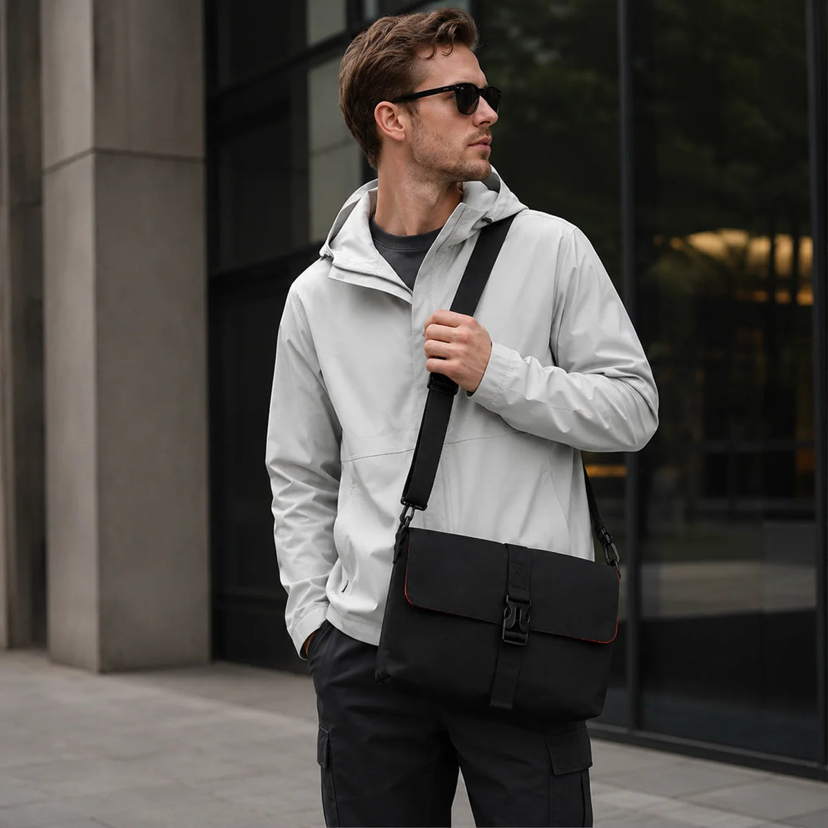 Flap Crossbody Messenger Bag, , Wide Adjustable Webbing Strap,, Multi-Color Custom Logo, OEM/ODM Factory Direct Wholesale