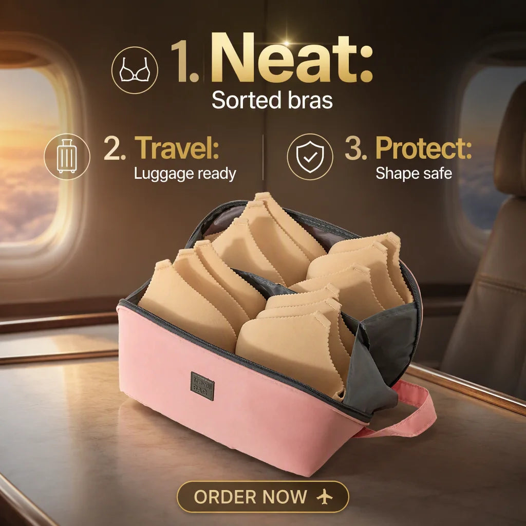 Foldable PU Storage Cosmetic Bag with Zipper Closure Portable Water Resistant Fashion Travel Clothes Organizer Underwear Bag