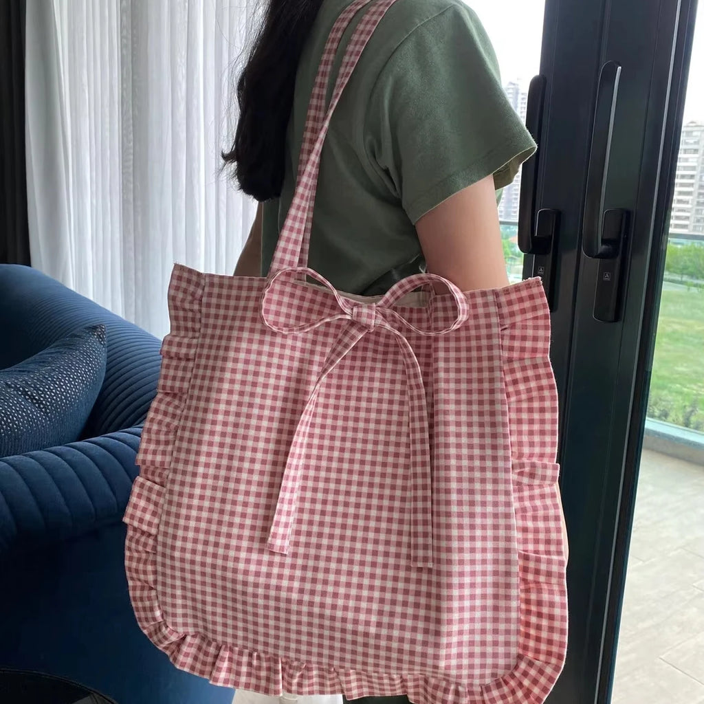 Full Color Printing Tote Bag Ruffle Tote Bag Fashion Custom Tote Bags No Minimum