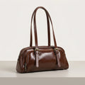 Genuine Leather Women's Shoulder Bag Underarm Bag Hot Sale of Vintage Vegetable Tanned Cowhide Ladies Bags
