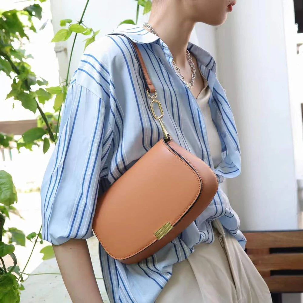 Genuine Leather Women's Shoulder Bags Custom Logo Manufacturer Stylish Womens Leather Handbags