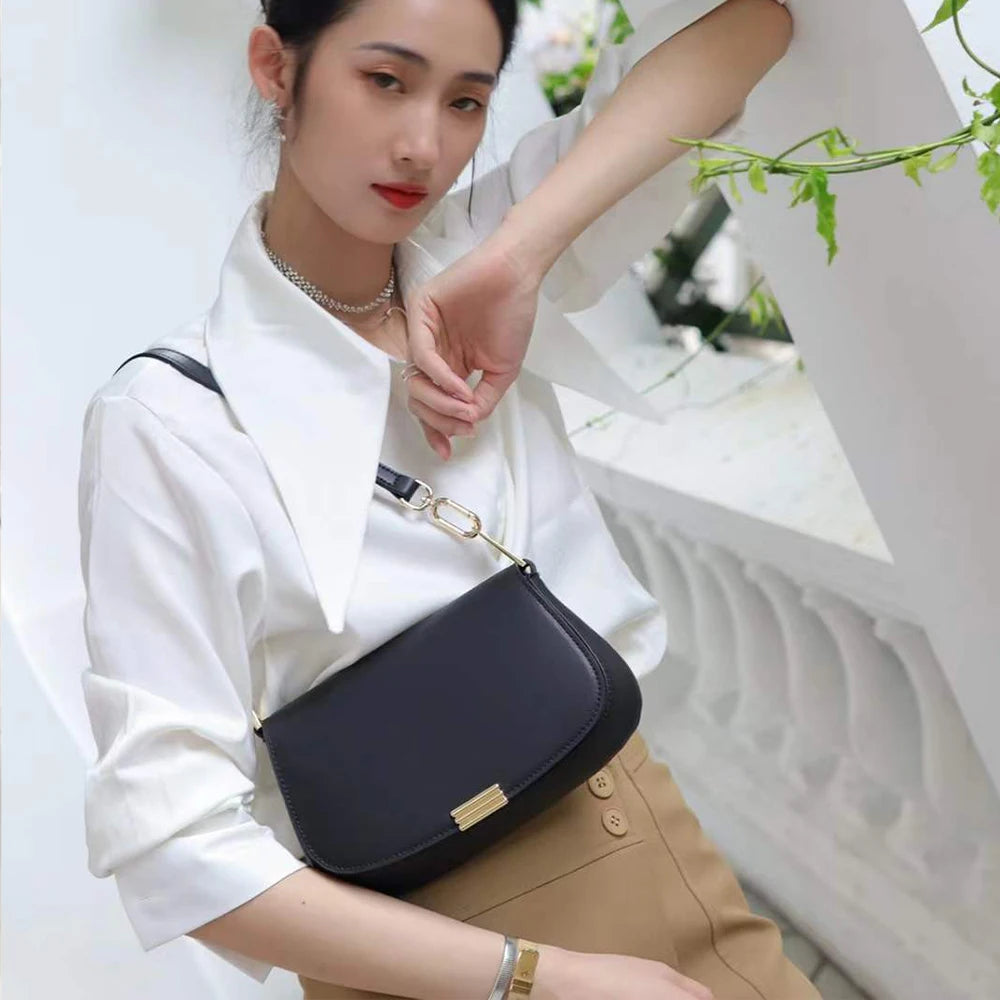 Genuine Leather Women's Shoulder Bags Custom Logo Manufacturer Stylish Womens Leather Handbags