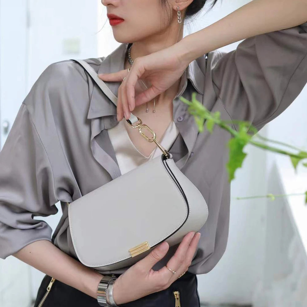 Genuine Leather Women's Shoulder Bags Custom Logo Manufacturer Stylish Womens Leather Handbags