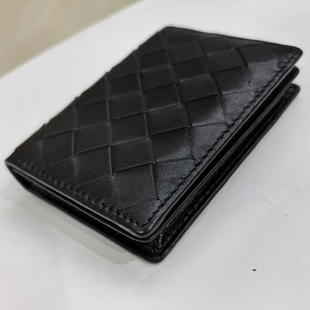 Genuine Leather Woven Wallet Card Bags Hot Selling Sheepskin Material Men and Women's Purse Card Holders