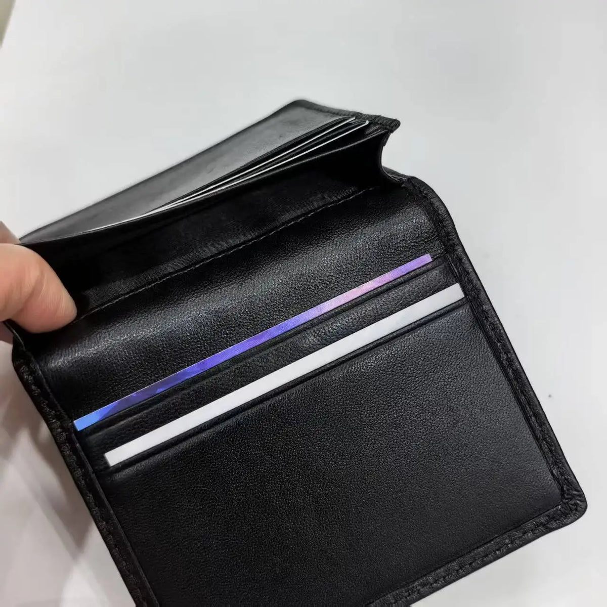 Genuine Leather Woven Wallet Card Bags Hot Selling Sheepskin Material Men and Women's Purse Card Holders