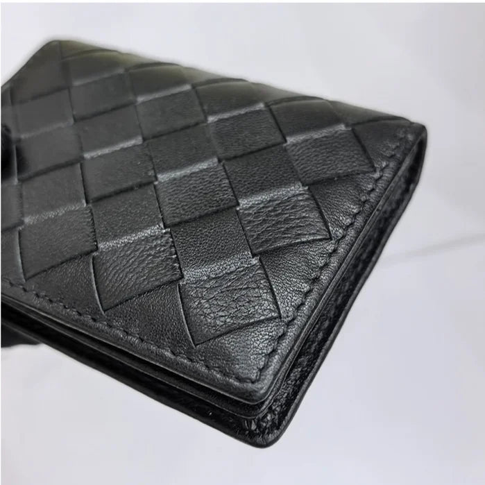Genuine Leather Woven Wallet Card Bags Hot Selling Sheepskin Material Men and Women's Purse Card Holders