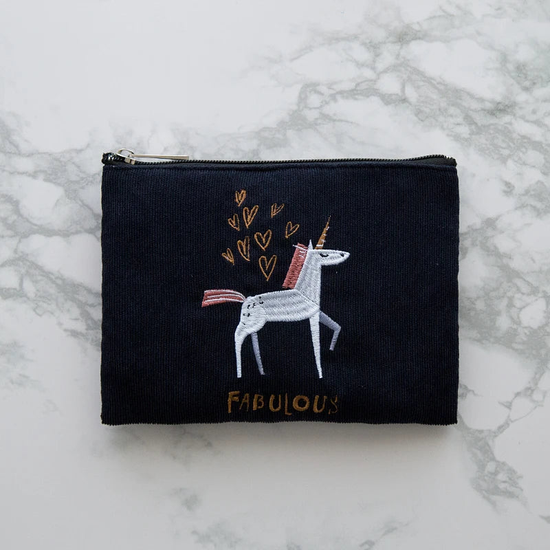 Girl Pouches Small Plain Makeup Small Zipper Pouch Gift Toilet Bag