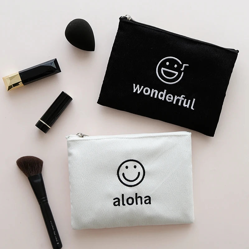 Girl Pouches Small Plain Makeup Small Zipper Pouch Gift Toilet Bag