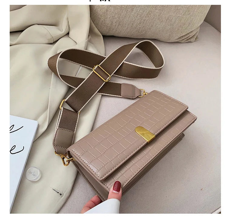 Handbag Making Supplies Latest Design Easy Carry Stone Pattern Long Shoulder Bag