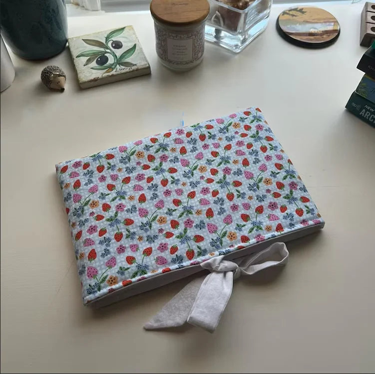 Handmade Floral Book Sleeve Cute Cotton Book Cover Custom Paperback Book Sleeve