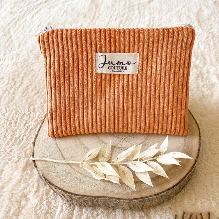 High Quality Three Layer New Pocket Custom Cotton Canvas Cosmetic Cute Makeup Beauty Bag for Travel