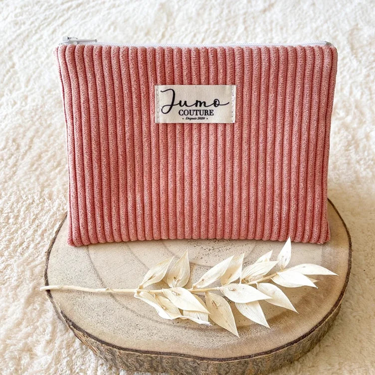 High Quality Three Layer New Pocket Custom Cotton Canvas Cosmetic Cute Makeup Beauty Bag for Travel