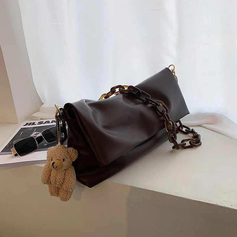Hobo Style Pu Leather Woman Bag Shoulder Casual Tote Crossbody Handbags Guangzhou Wholesale Handbag Manufacturer
