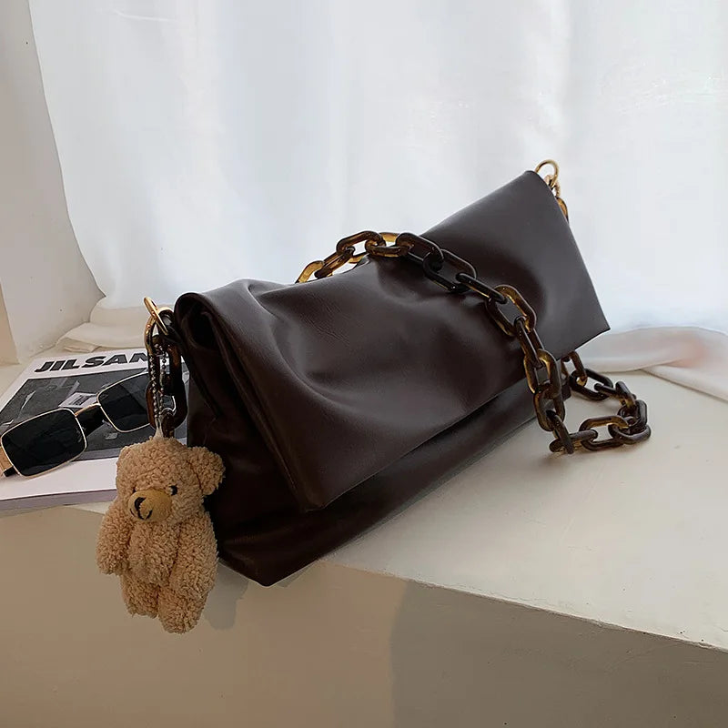 Hobo Style Pu Leather Woman Bag Shoulder Casual Tote Crossbody Handbags Guangzhou Wholesale Handbag Manufacturer