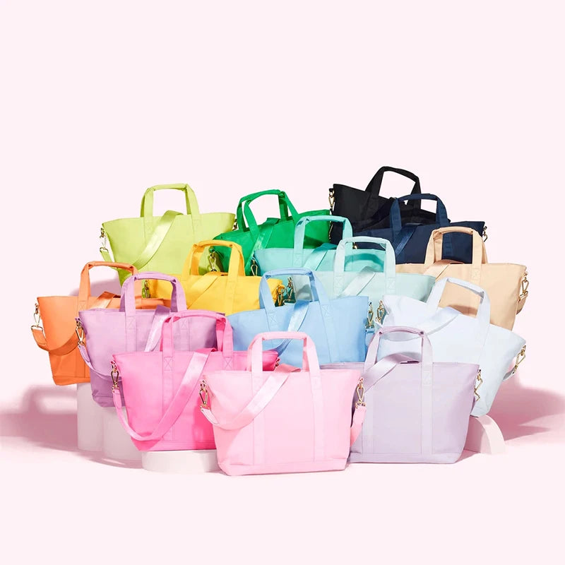 Hot Sale Ladies Tote Bag Colorful Nylon Organizer Bag DIY Patch Large Capacity Tote Bag