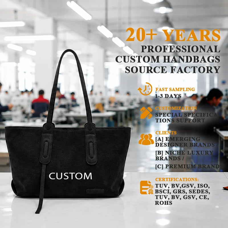 Hot Sale Premium Sense of Texture Vintage Niche Frosted Sense Suede Handheld Pleated Dumpling Suede Bag Fashion Tote Bag Female