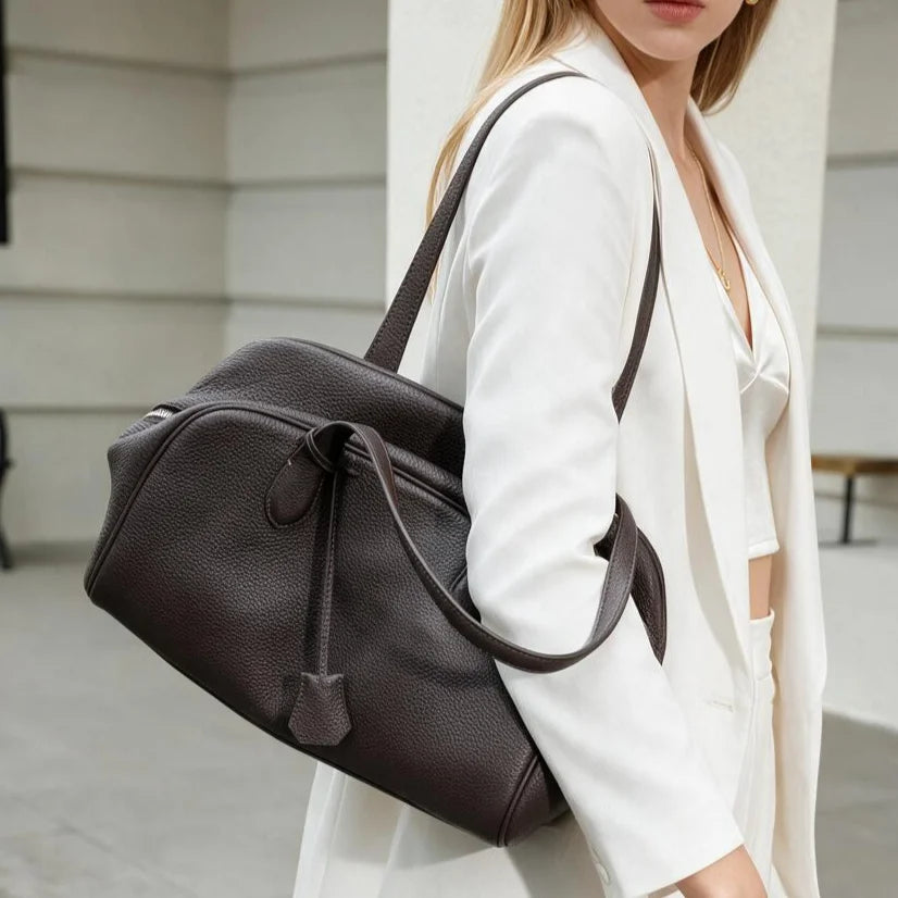 Hot Sale of Genuine Leather Women's Shoulder Bags Underarm Bags Simple Fashion High Quality Cowhide Handbags for Women