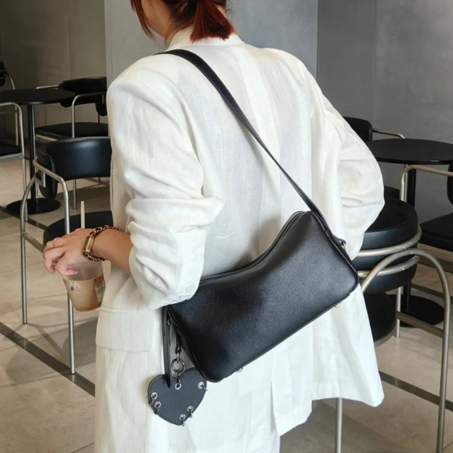 Hot Sale of Genuine Leather Women's Shoulder Bags Crossbody Bags Simple Fashion High Quality Cowhide Ladys Bags