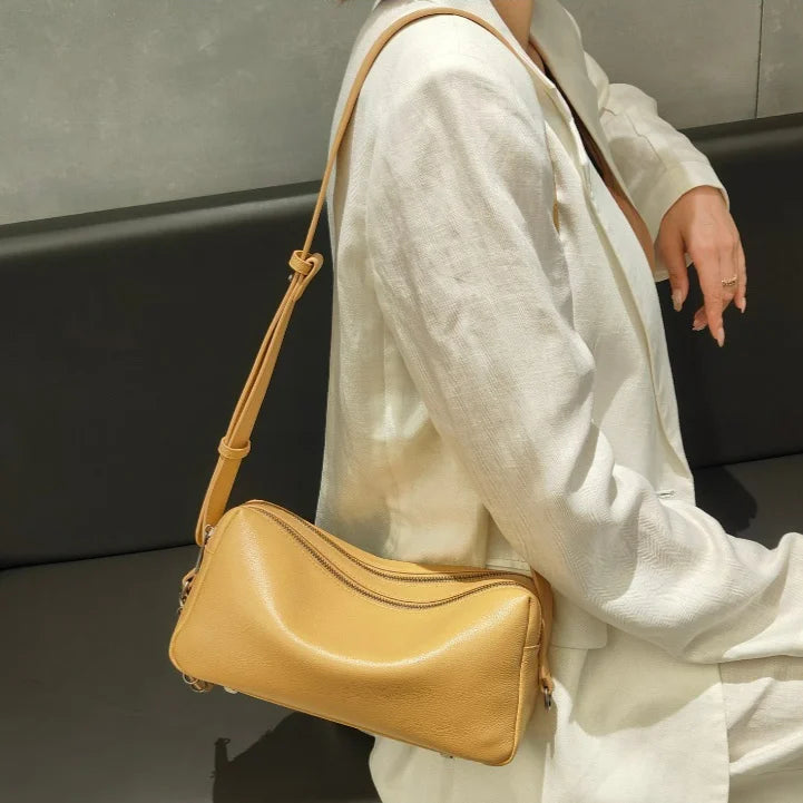 Hot Sale of Genuine Leather Women's Shoulder Bags Crossbody Bags Simple Fashion High Quality Cowhide Ladys Bags